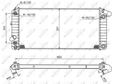 CHLADIČ MOTORU CADILLAC ELDORADO 4.6 09.94-09.02 NRF 50208