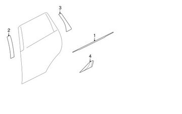NAKLEJKA OCHRONNA PROGU, BŁOTNIKA PRAWA MITSUBISHI OUTLANDER 5228A014