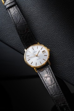 OMEGA GENEVE VINTAGE 1977 MANUAL 1329051 14K GOLD 34MM/KPL.