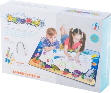 Маркеры для водяного коврика для рисования водой обучающие XXL 150см х 90см