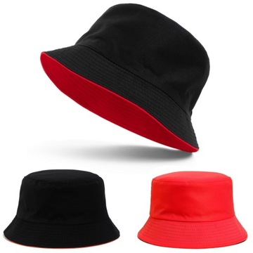 Kapelusz Czapka Rybacka Bucket Hat Dwustronny 2w1
