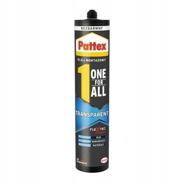 PATTEX KLEJ MONTAŻOWY ONE FOR ALL TRANSPARENT
