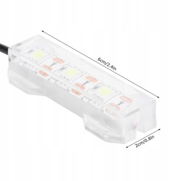 MAŁE ŚWIETLÓWKA LED LAMPA AKWARIUM 6X2CM