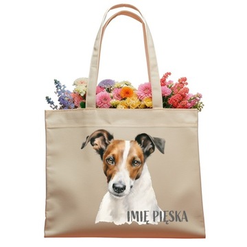 DUŻA TORBA FOKSTERIER KRÓTKOWŁOSY + IMIĘ PSA FOX TERRIER TERIER