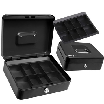 МЕТАЛЛИЧЕСКИЙ СЕЙФ ДЛЯ ДЕНЕЖНЫХ КАССЕТ 250X200X90