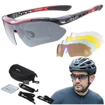 ПОЛЯРИЗОВАННЫЕ ВЕЛОСИПЕДНЫЕ ОЧКИ 5 ЛИНЗ – СПОРТИВНЫЕ СОЛНЦЕЗАЩИТНЫЕ ОЧКИ ДЛЯ ВЕЛОСИПЕДНЫХ ВЕЛОСИПЕДОВ