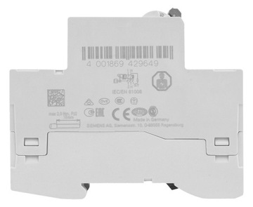 Автоматический выключатель Siemens 5SV3314-6 FI 2-полюсный тип A