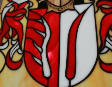 Витраж Тиффани, рыцарский герб, герб на заказ