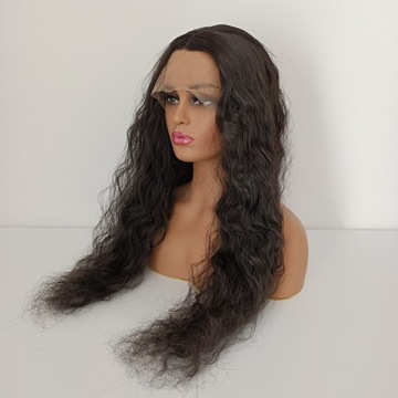 Парик LACE FRONT коричневый волны 40/80см + шапочка БЕСПЛАТНО