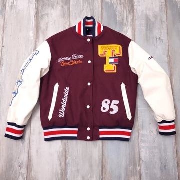 Tommy Jeans LETTERMAN JACKET Bomber Damska Kurtka Bomberka Bejsbolówka