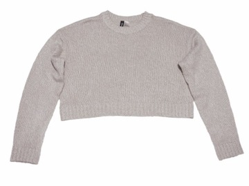 H&M DIVIDED krótki sweter OVERSIZE młodzieżowy miękki XS S 34 36 158-164
