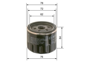 BOSCH FILTR OLEJE