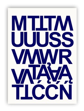 Самоклеящиеся буквы темно-синего цвета с буквами и цифрами 50 мм.