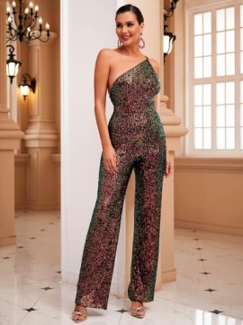 SHEIN LOVE&LEMONADE ЭЛЕГАНТНЫЙ КОМБИНЕЗОН С БЛЕСТКАМИ НА ОДНО ПЛЕЧО M 69651