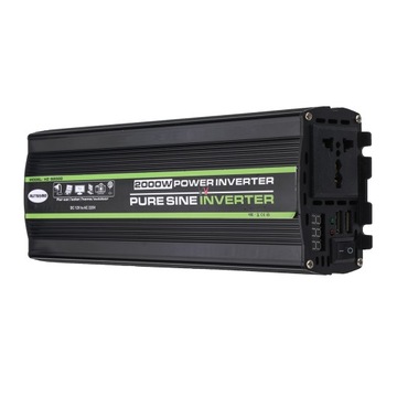 PRZETWORNICA 12V 220V 2000W CZYSTY SINUS