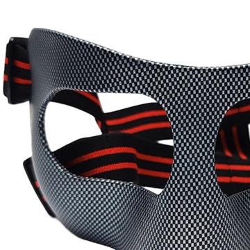 Osłona nosa Osłona twarzy Piłka nożna czerwona czarna opaska