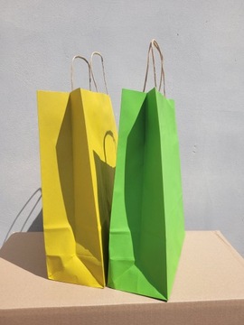 TORBA PAPIEROWA Z LOGO A4 KOLOR 24x10x32 100 SZT