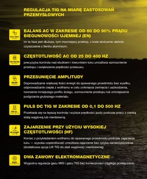Migomat + TIG AC/DC + MMA ESAB Rebel EMP 205 230 В