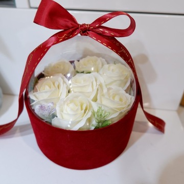 Цветочная Коробка Коробка Цветы Мыло Розы День Матери