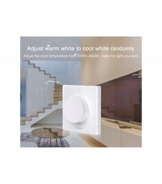 PANEL / PILOT NAŚCIENNY K1 DO LED MONO / CCT Z POKRĘTŁEM Mi-light / MIBOXER