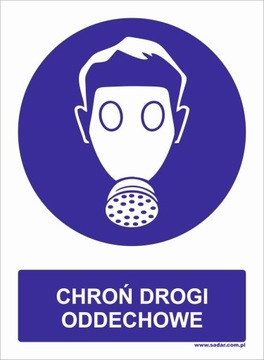 TABLICZKA CHROŃ DROGI ODDECHOWE 30X22 - PRODUCENT