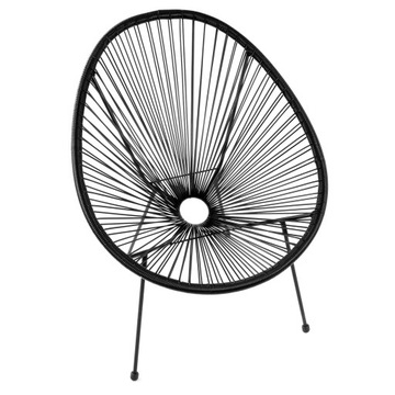 УДОБНОЕ САДОВОЕ СТУЛЬЕ АКАПУЛЬКО ЧЕРНАЯ САДОВАЯ МЕБЕЛЬ СТУЛ ИЗ ТЕХНОРОТАТА