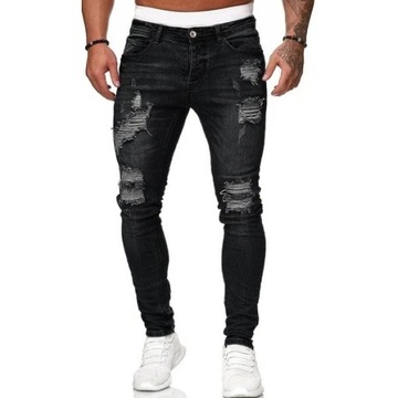 Men's Jeans 2023 New Men's Casual Pants Ripped Spr