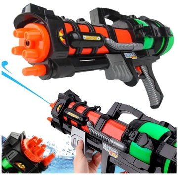 DUŻY KARABIN PISTOLET ZABAWKA WODNA SIKAWKA NA WODĘ DYNGUS 60CM ZASIĘG 6 M