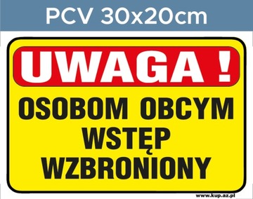 Tabliczka BHP wstęp wzbroniony #154 30x20cm P