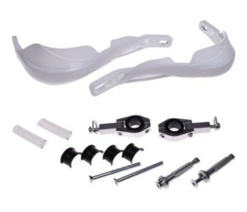 Handbary LEOSHI Białe Osłony Dłoni Rąk Do Quad ATV Cross Adventure Pibike