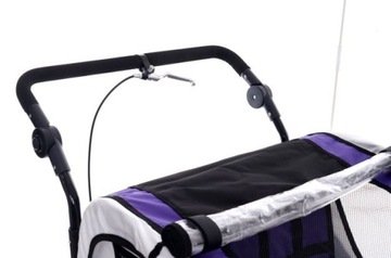 ПОДВЕСНОЙ, РЕГУЛИРУЕМЫЙ ПРИЦЕП ДЛЯ ВЕЛОСИПЕДА, ЧЕРНЫЙ