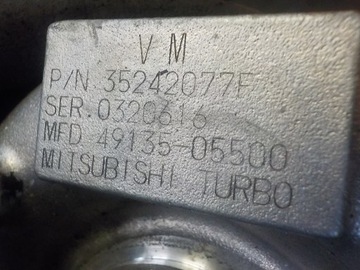 GRAND CHEROKEE 3.1 TD 02R 140KM VM73B TURBÍNA TURBO 49135-05500