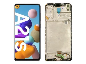 WYŚWIETLACZ LCD DO SAMSUNG Galaxy A21s A217F RAMKA