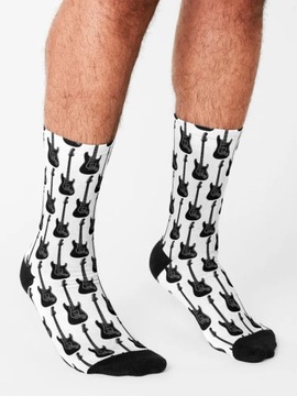 Носки Носки для электрогитары, забавные теплые носки в стиле ретро.