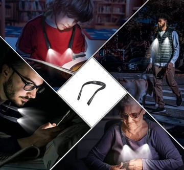 ЛАМПА ДЛЯ ЧТЕНИЯ ШЕЙНАЯ ЛАМПА СВЕТОДИОДНАЯ АККУМУЛЯТОРНАЯ USB-C ГИБКАЯ