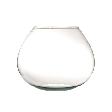 Szklany wazon W-688 H:16,5cm D:22cm