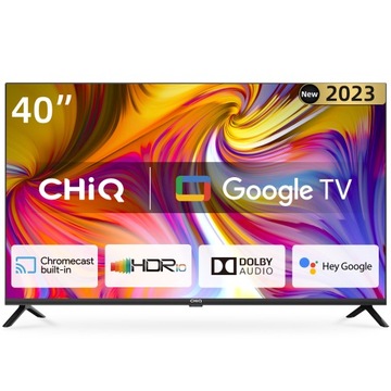Телевизор CHiQ 40 дюймов Smart Google TV FHD HDR10