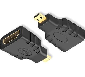 HD26 ADAPTER PRZEJŚCIÓWKA HDMI NA MICRO HDMI GOLD