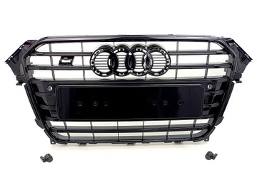GRILL ATRAPA AUDI A4 S4 B8 LIFT 2011r 2012r 2013r 2014r 2015r BLACK EDITION