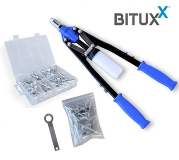 НАБОР РУЧНЫХ РЫЧАГОВЫХ НОЖНИЦ ЗАКЛЕПОЧНИКА + ЗАКЛЕПКИ