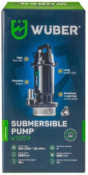 НАСОС ДЛЯ Грязной, ЧИСТОЙ ВОДЫ, Септик, Канализационный резервуар, с погружным фильтром, 1