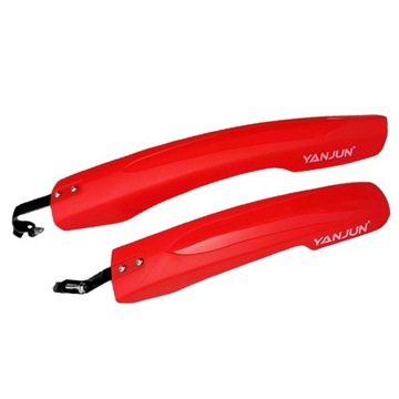 Mountain Road Bike Mudguard Set Front Rear Red