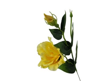 SZTUCZNA EUSTOMA GAŁĄZKA ŻÓŁTA EUSTOMA