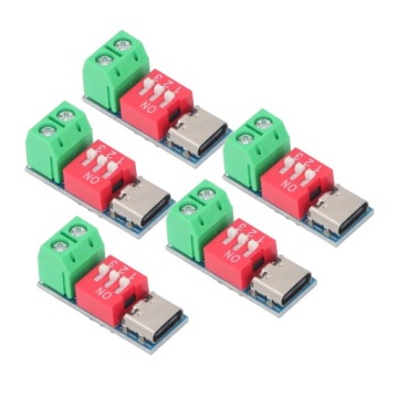 5PCS Триггерный модуль USB Type C на 5 В 9 В 12 В 20 В PD PD NB Модуль