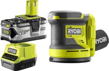 ЭКСЦЕНТРИЧЕСКАЯ ШЛИФОВАЛЬНАЯ МАШИНА RYOBI 18В 125мм RROS18 +4Ач