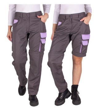 spodnie robocze DAMSKIE odpinane nogawki 3XL 46