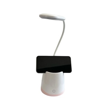 Lampka nocna Organizer, Led, USB, biurkowa, bezprzewodowa dla dzieci