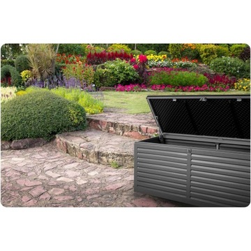 Комод BALCONY GARDEN 143 x 57 x 53,5 см 390 литров черный и серый