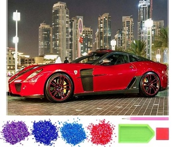 HAFT DIAMENTOWY MOZAIKA DIAMENTOWA 5D FERRARI