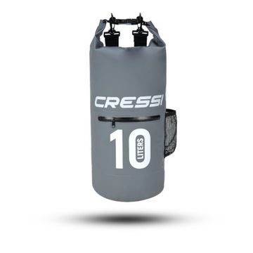 Wodoodporny suchy worek torba z zamkiem - CRESSI Dry ZIP Bag 10L Szary